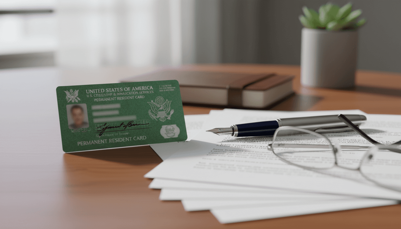 U.S. Green Card document